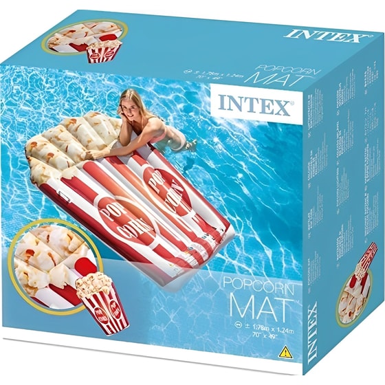 Στρώμα Θαλάσσης Intex Popcorn 178 cm - Κόκκινο image 5