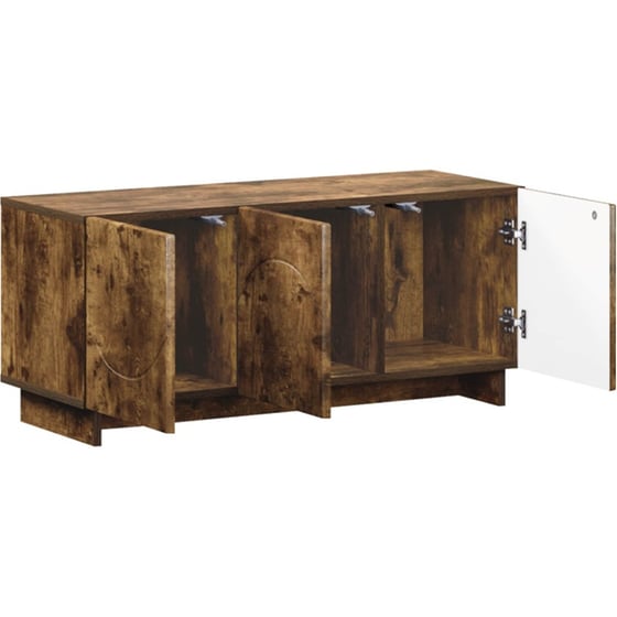 Βάση Τηλεόρασης VidaXL 90x34.5x40 cm - Καπνισμένο Ξύλο Δρυός image 2