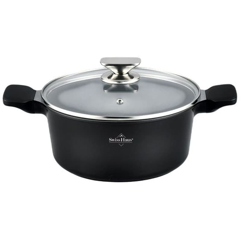 Κατσαρόλα SWISS HAUS Casserole 26 cm Μαύρο SH-BC26B