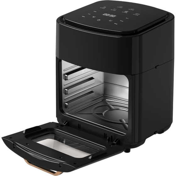 CHEFFLINGER CF-AFRY12 1400 W με Πόρτα 12 L Μαύρη Φριτέζα Αέρος image 2