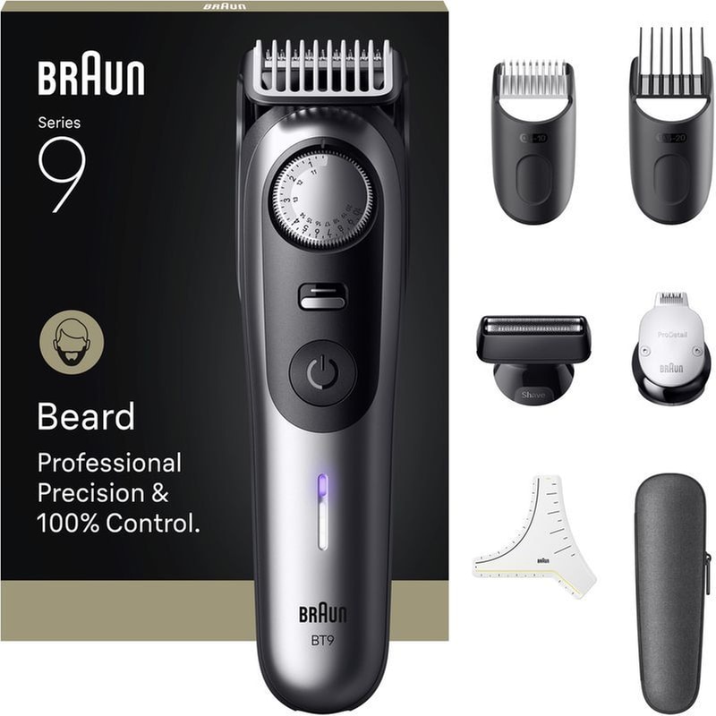 BRAUN BT9520 Series 9 Σετ Περιποίησης Επαναφορτιζόμενο Γκρι
