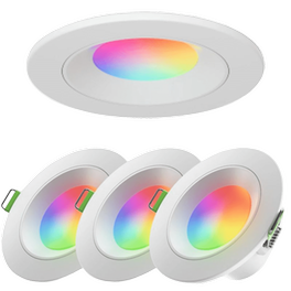 Έξυπνη Λάμπα Led Nanoleaf Matter 3 Downlight 6W 4 Τμχ - RGBW