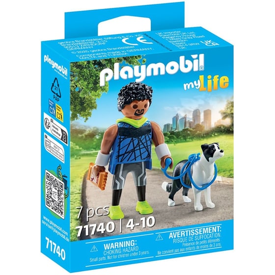 Playmobil Αθλητής Με Μπόρντερ Κόλεϊ (71740) image 0