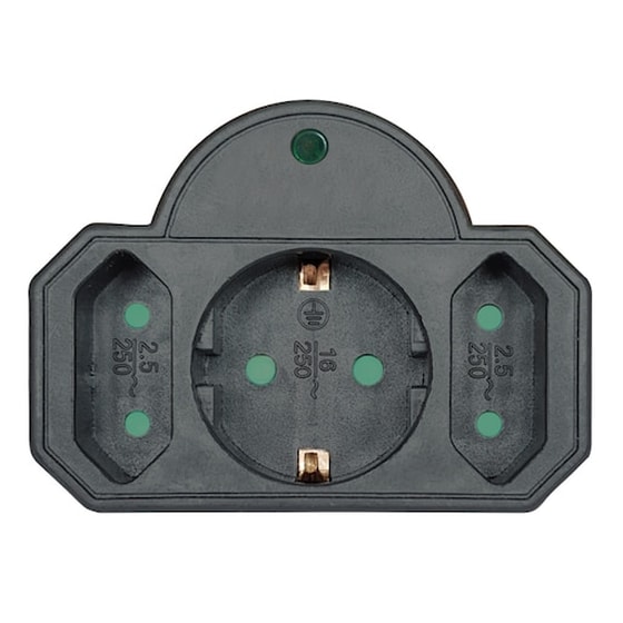 Ταφ Powertech Pt-817 3 Θέσεων - Μαύρο image 0