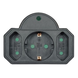 Ταφ Powertech Pt-817 3 Θέσεων - Μαύρο
