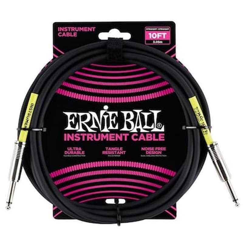 ERNIE BALL Καλώδιο Οργάνου Ernie Ball 6046 Classic Black 6.00m