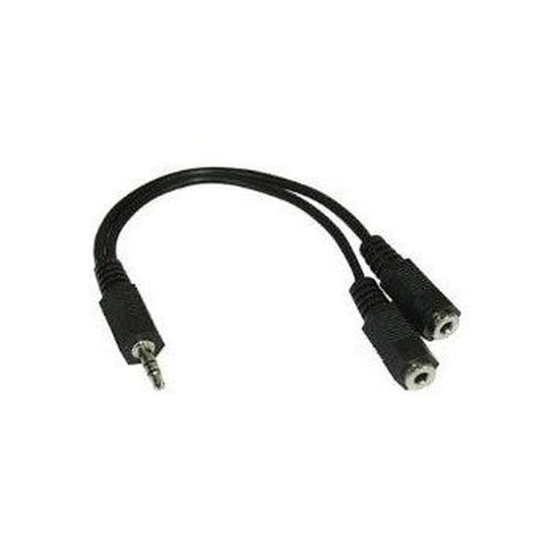 GOOBAY Purelink Lp-aa120 Καλώδιο Ήχου 0,1 M 3.5mm 2 X 3.5mm Μαύρος (μαύρο)