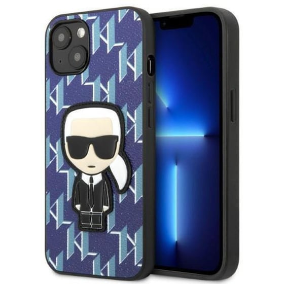 Θήκη Apple iPhone 13 - Karl Lagerfeld Monogram Ikonik Patch - Blue image 0