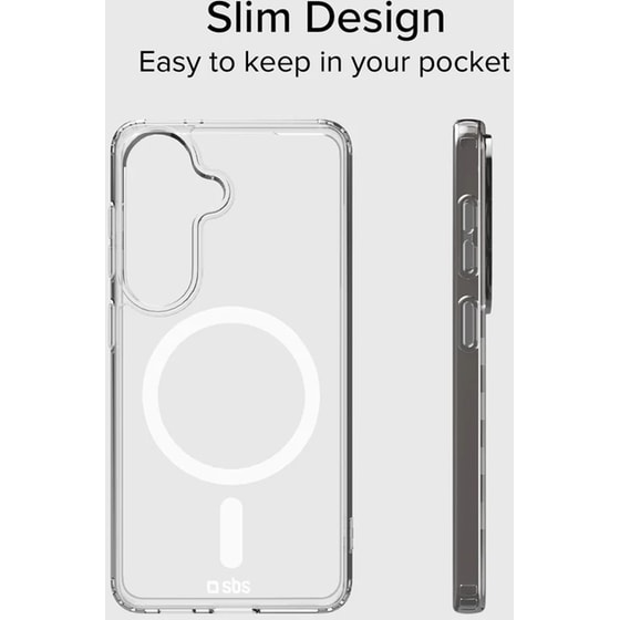 Θήκη Samsung Galaxy S26+ - SBS Hard Cover Case with magnetic wireless charging - Transparent image 1