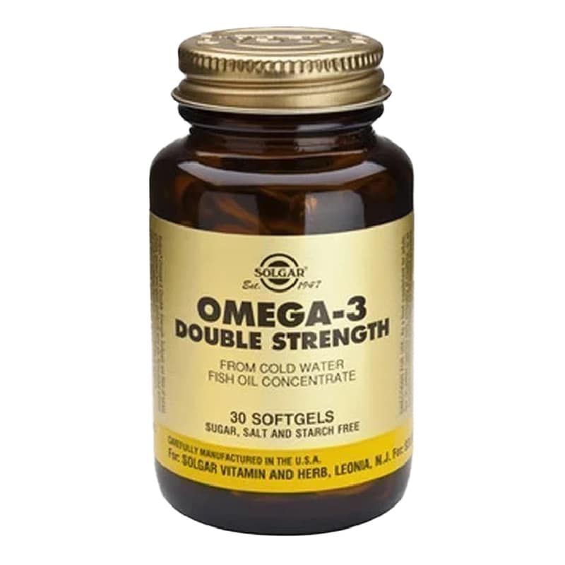 Λιπαρά Οξέα Solgar Omega-3 Double Strength - 30 κάψουλες
