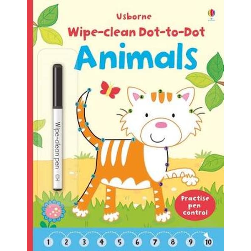 Wipe-clean Dot-to-dot Animals