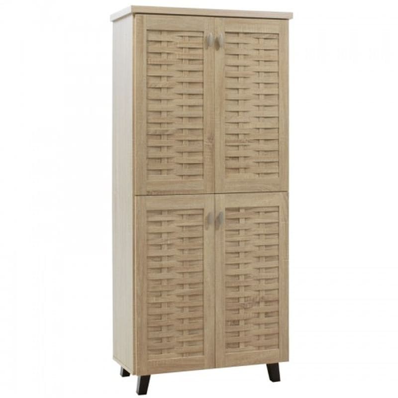 PAKOWORLD Παπουτσοθήκη Ντουλάπα Μανταμ 24 Ζεύγων Χρώμα Sonoma 78x40x170 5εκ