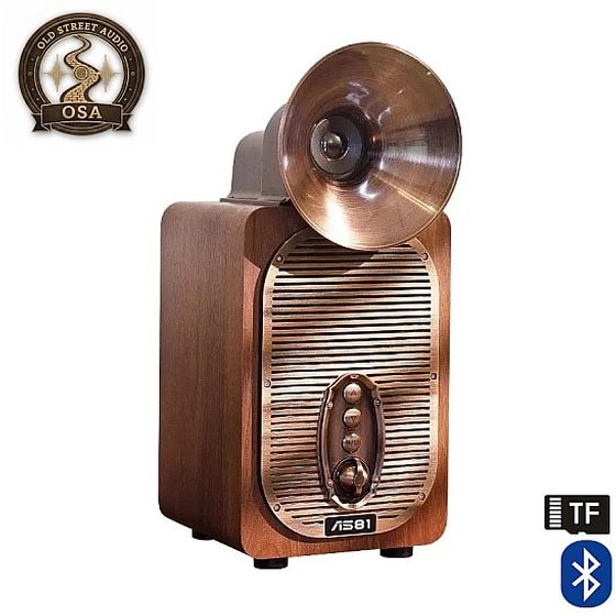 Φορητό Ηχείο Οld Street Retro AS81 30W - Wood image 0