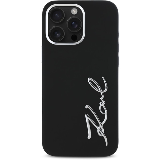 Θήκη Apple iphone 16 Pro - Karl Lagerfeld signature - Μαύρο image 2