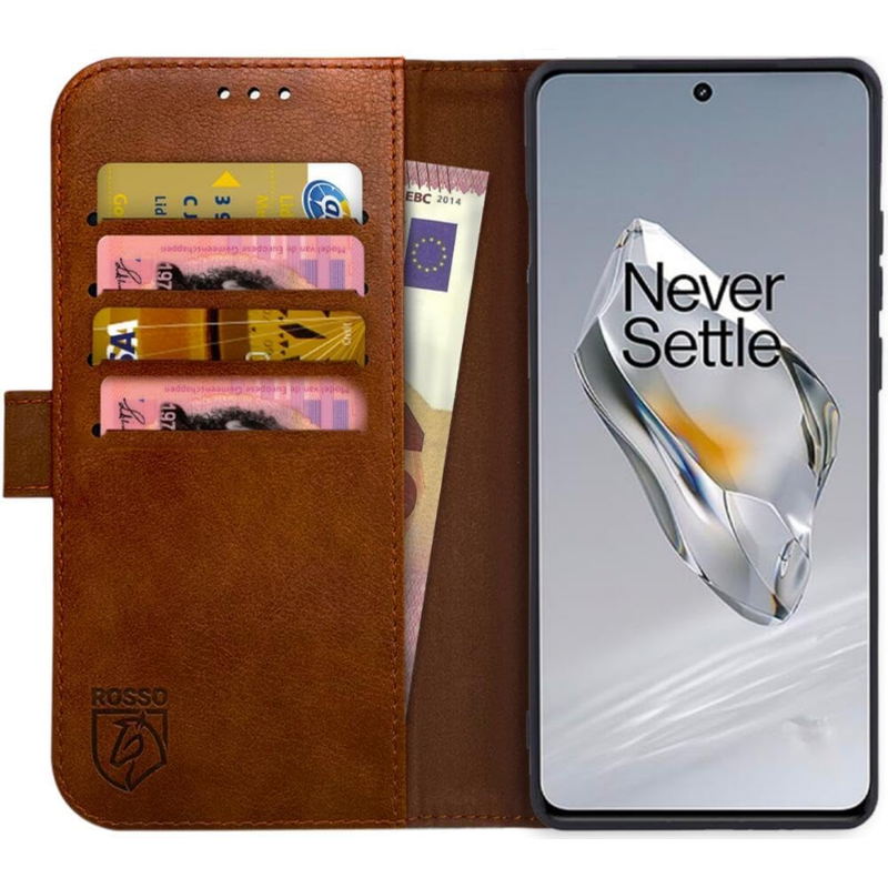 ROSSO Θήκη OnePlus 12 - Rosso Element PU Wallet - Brown