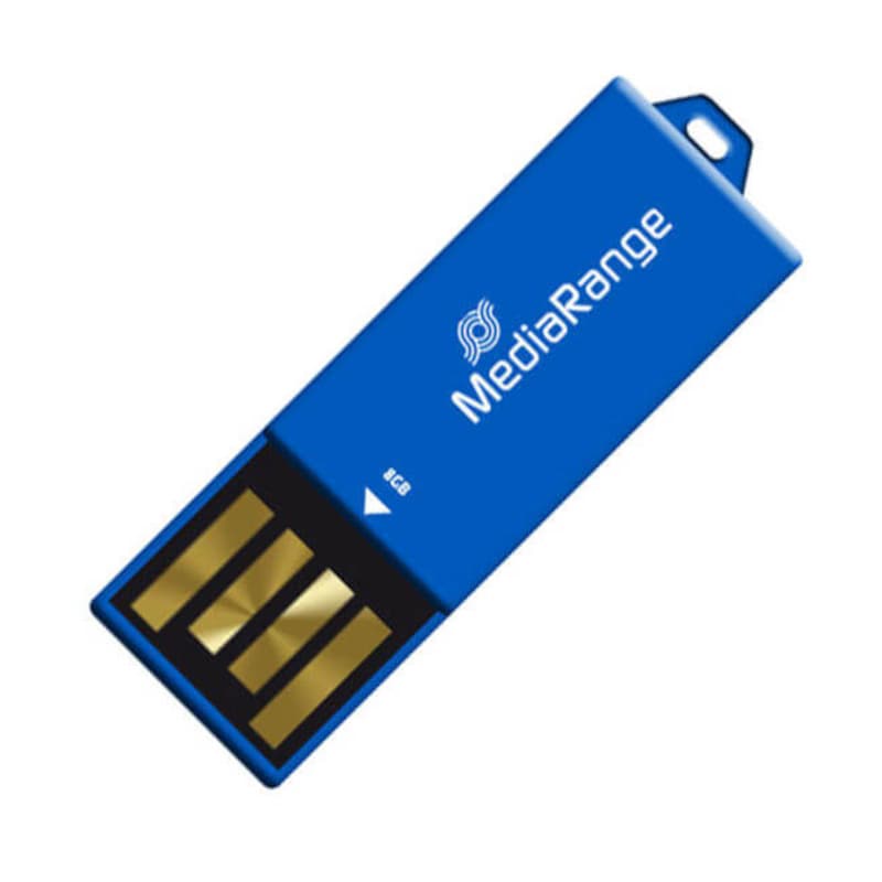 MediaRange 8GB USB 2.0 Stick Μπλε φωτογραφία