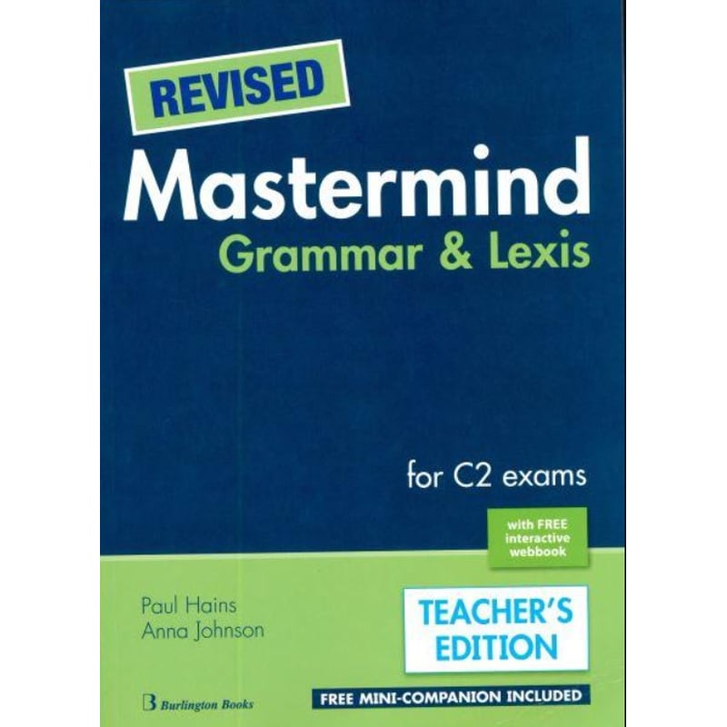 Revised Mastermind Grammar And Lexis Teachers Book