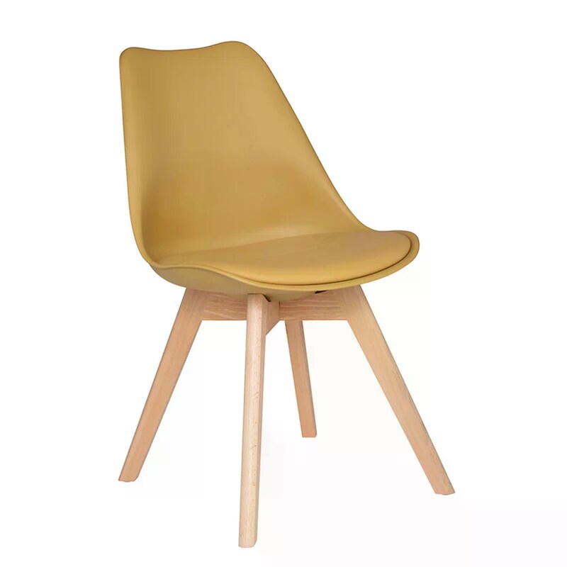 Καρέκλα Τραπεζαρίας Spitishop 157166k 48x52.5x82 cm - Ώχρα/Καφέ