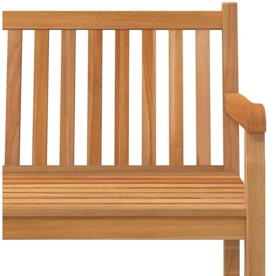 Παγκάκι Κήπου VidaXL από Μασίφ Ξύλο Teak 150x60x90 cm - Καφέ image 5