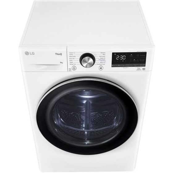 LG RH90V9AV2N 9 kg με Αντλία Θερμότητας Λευκό Στεγνωτήριο Ρούχων image 11