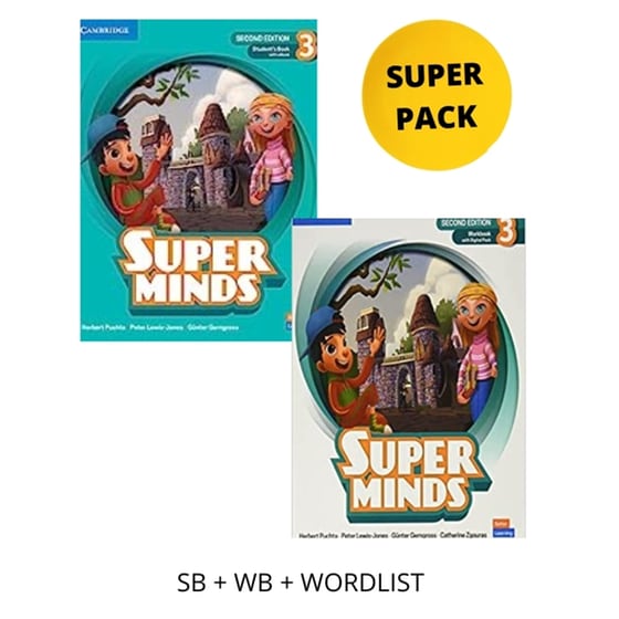 Super Minds 3 Super Pack (Student's Book & Workbook & Wordlist) image 0
