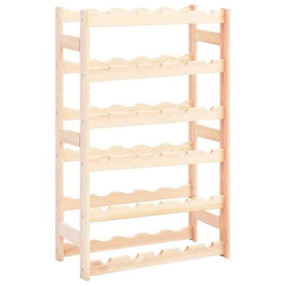 Ραφιέρα/Σταντ Κρασιών Vidaxl Από Μασίφ Ξύλο Πεύκου Για 30 Φιάλες - Φυσικό Χρώμα Ξύλου image 1