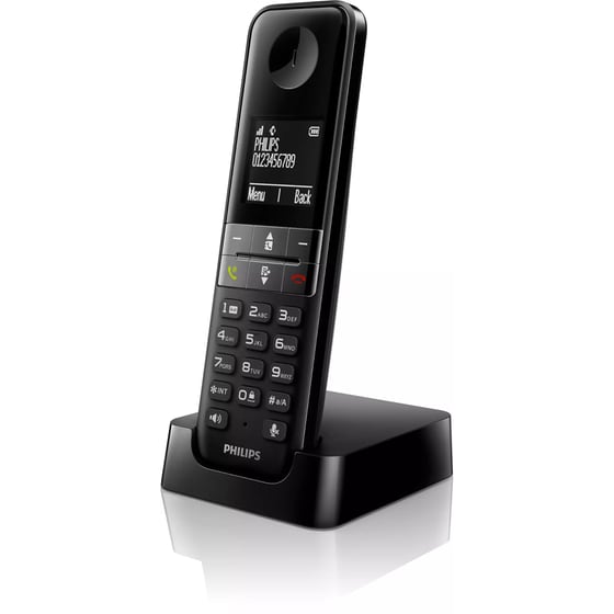 Ασύρματο Τηλέφωνο Philips D4701B - Μαύρο image 0