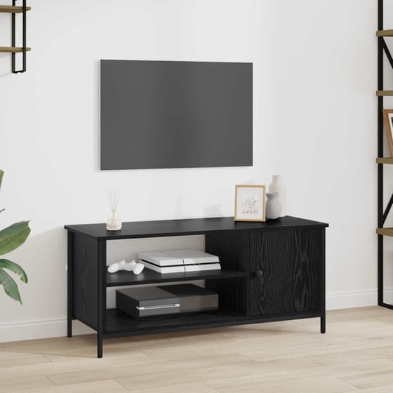 Έπιπλο Τηλεόρασης VidaXL 100 x 40 x 45 cm - Μαύρη Οξιά image 1