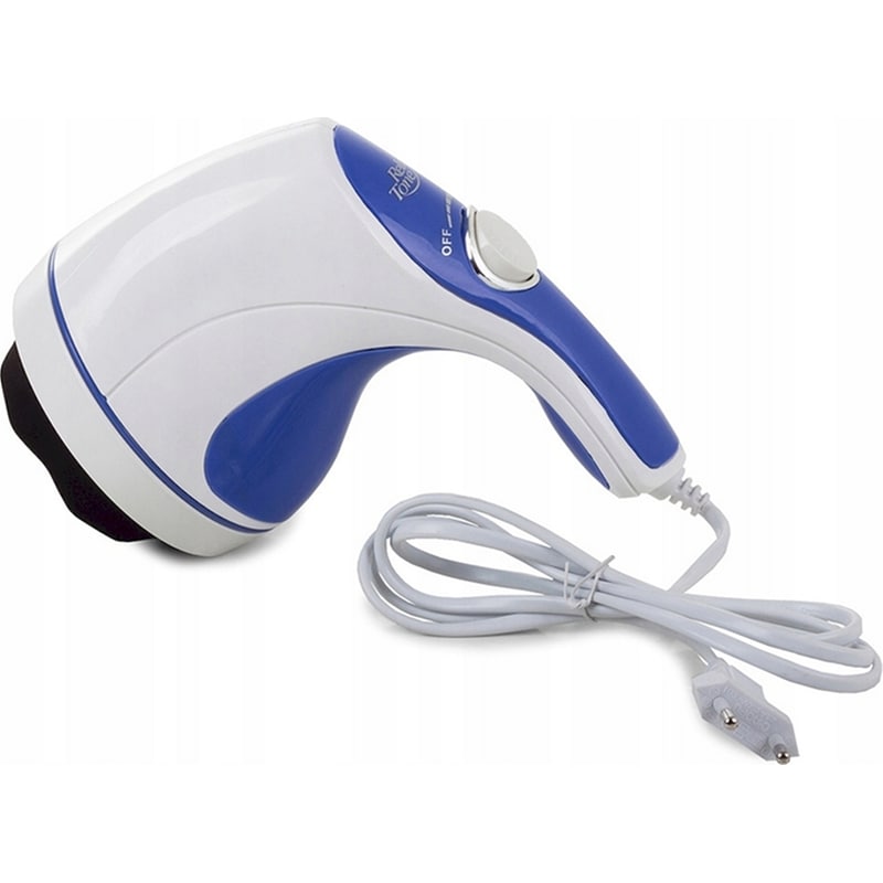 Συσκευή Μασάζ ARIA TRADE Με Δόνηση Περιστροφή - Λευκό/Μπλε