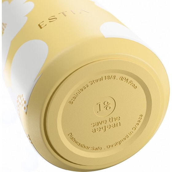 Μπουκάλι Θερμός Estia Flow Save the Aegean Yellow Daisy 500 ml image 2