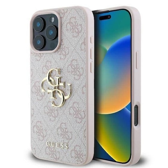 Θήκη Apple iPhone 16 Pro - Guess 4G Logo Collection - Pink image 3