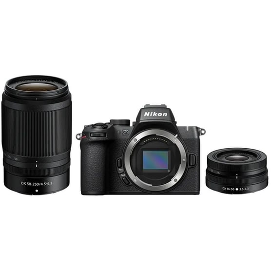 Φωτογραφική μηχανή Mirrorless Nikon Z50 ΙΙ + 16-50mm VR + 50-250mm VR - Mαύρο image 0