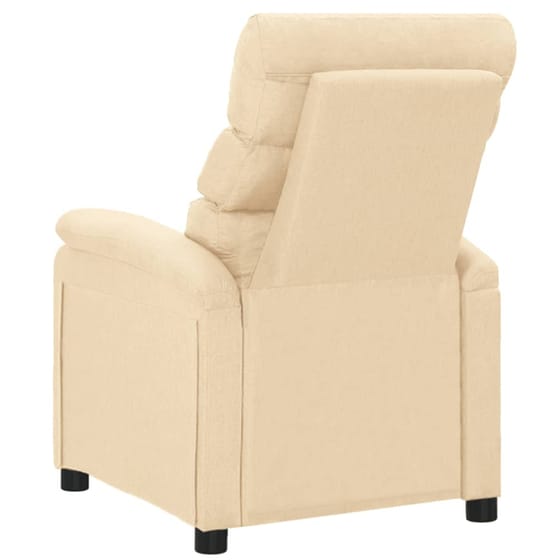 Πολυθρόνα Μασάζ VidaXL από Ύφασμα - Μπεζ image 3