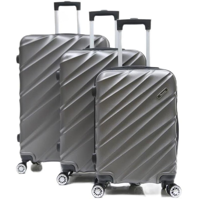 TRAVELEO Σετ Βαλίτσες Ταξιδίου 3 Τμχ Traveleo - Γκρι