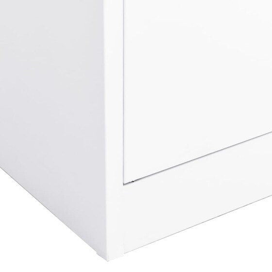 Ντουλάπα Γραφείου VidaXL από Ατσάλι 90x40x180 cm - Λευκό image 5