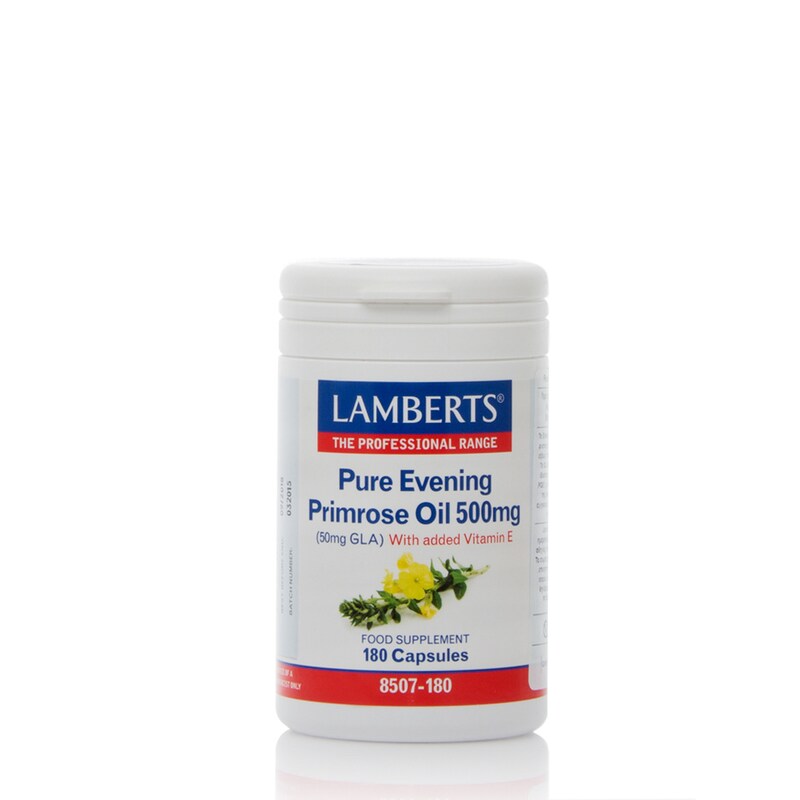 Λιπαρά Οξέα Lamberts Pure Evening Primrose Oil 500mg - 180 κάψουλες