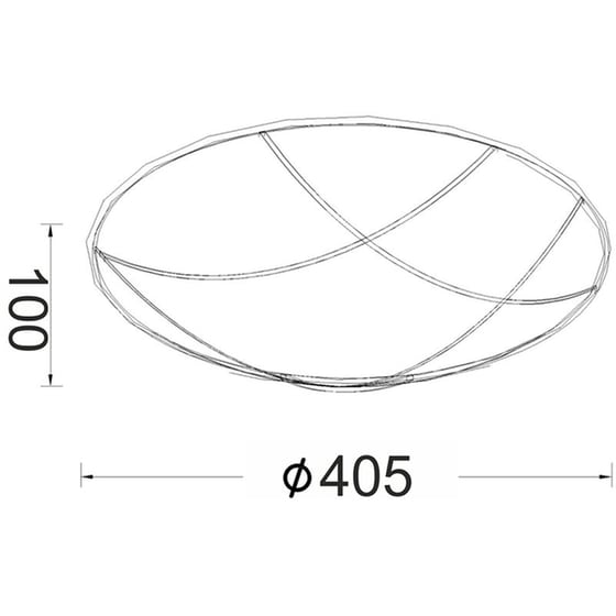 Φωτιστικό Πλαφονιέρα Aca Decor Minos Dla7193 από Μέταλλο/Γυαλί - Μαύρο/Χρυσό image 2