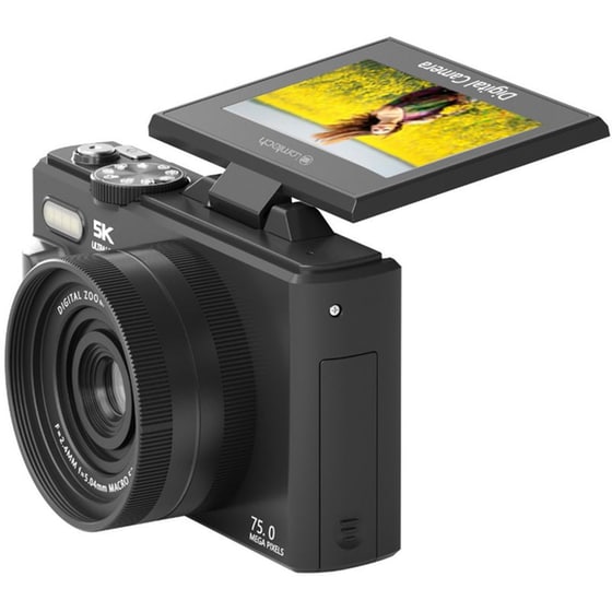 Φωτογραφική Μηχανή Compact Lamtech 5K Flip Wi-Fi - Black image 2