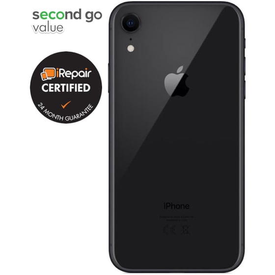 Μεταχειρισμένο Apple iPhone XR 64GB Black second go value Certified by iRepair image 3