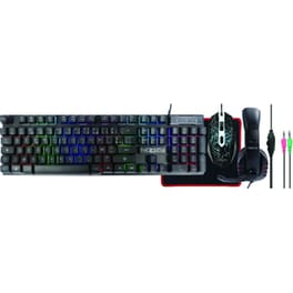 Noozy GS-100 Σετ Gaming Πληκτρολόγιο με διακόπτες και RGB φωτισμό & Ποντίκι