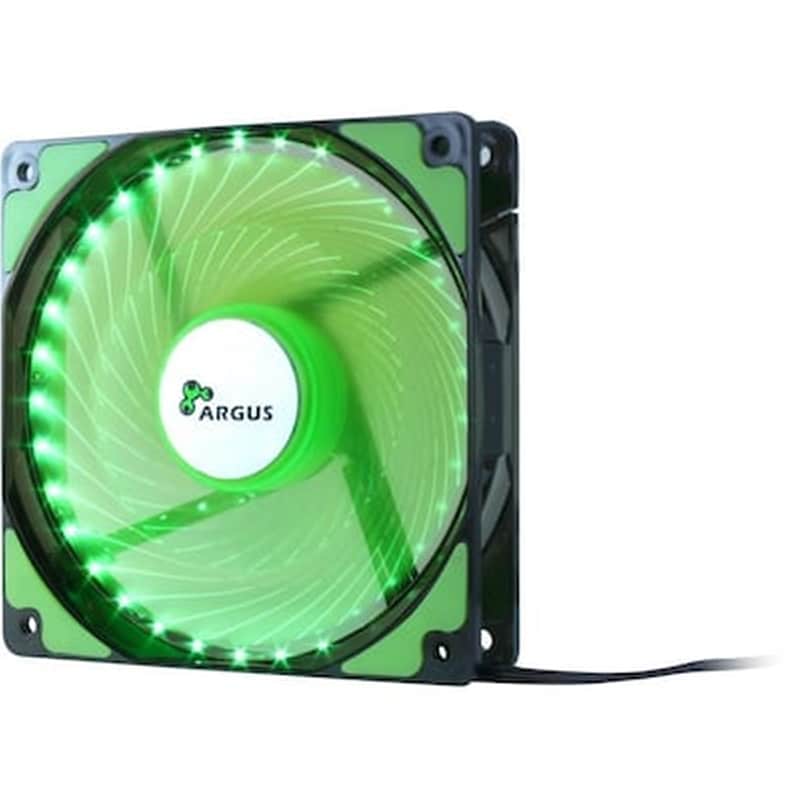 Case Cooler 12cm Argus L-12025 Green 020126