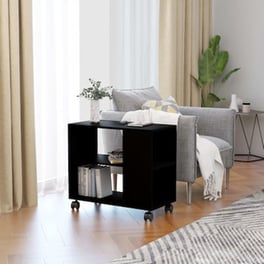 Τραπεζάκι Σαλονιού VidaXL από Μοριοσανίδα 70x35x55cm - Μαύρο