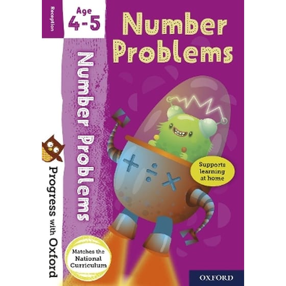 Progress with Oxford: Progress with Oxford: Number Problems Age 4-5 - Practise for School with Essential Maths Skills image 0