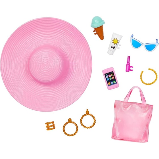 Κούκλα Barbie Beach Glam με Αξεσουάρ image 5