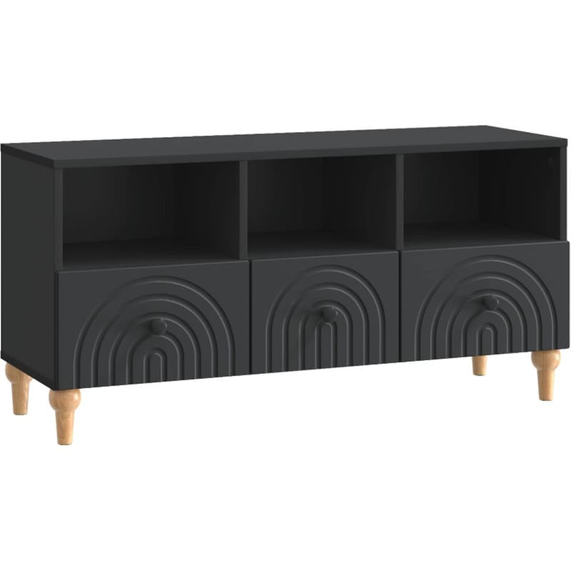 Έπιπλο Τηλεόρασης VidaXL 102x34.5x50 cm - Μαύρο