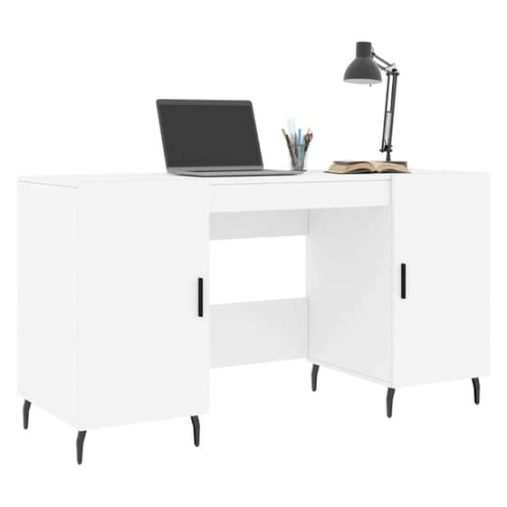Γραφείο VidaXL από Επεξεργασμένο Ξύλο 140x50x75 cm - Λευκό image 1