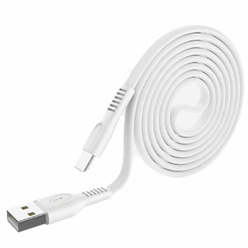 Καλώδιο LAMTECH Flat Cable USB-A - Type C - 1m - Λευκό