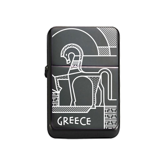 Αναπτήρας Μεταλλικός Ancient Greece Horse image 0