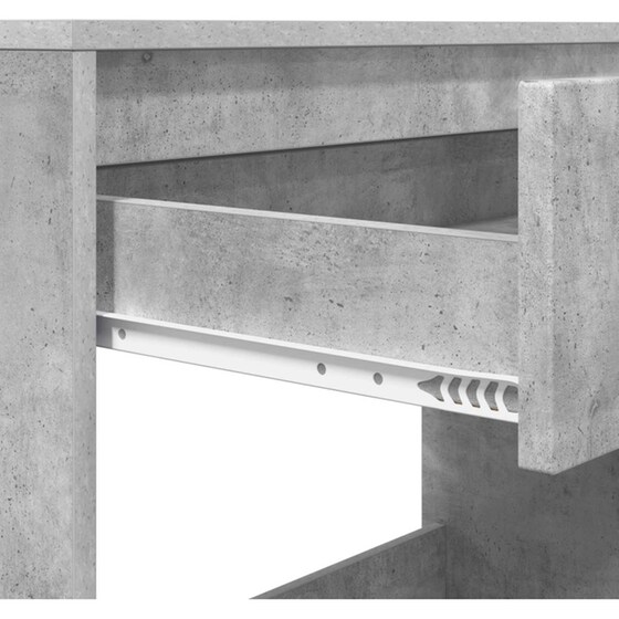 Γραφείο VidaXL με Συρτάρι 100x50x78 cm - Γκρι Σκυροδέματος image 8