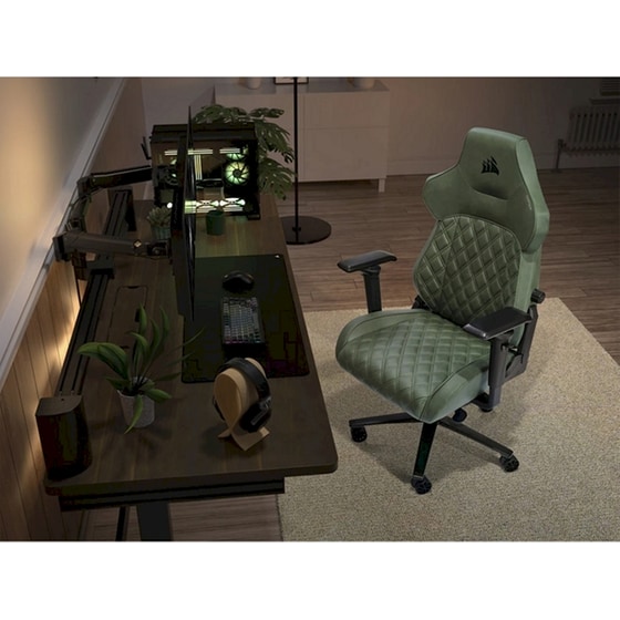 Καρέκλα Gaming Corsair TC500 Luxe Sherwood από Ύφασμα - Πράσινο image 5